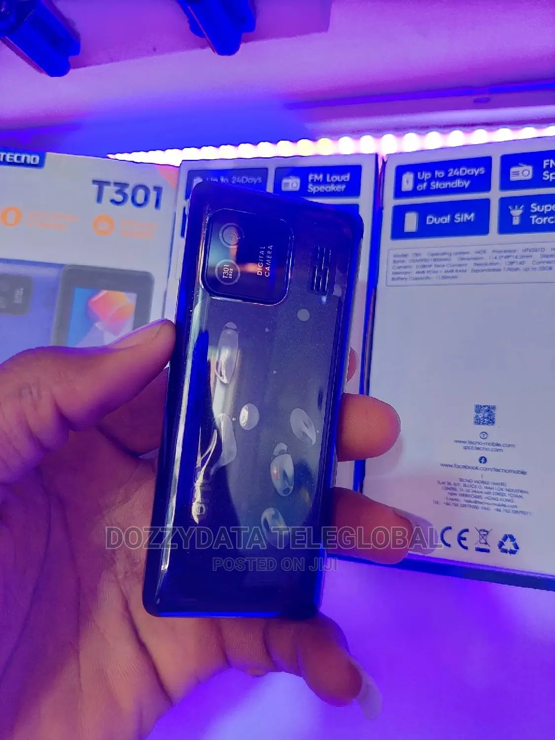 New Tecno T301 Blue