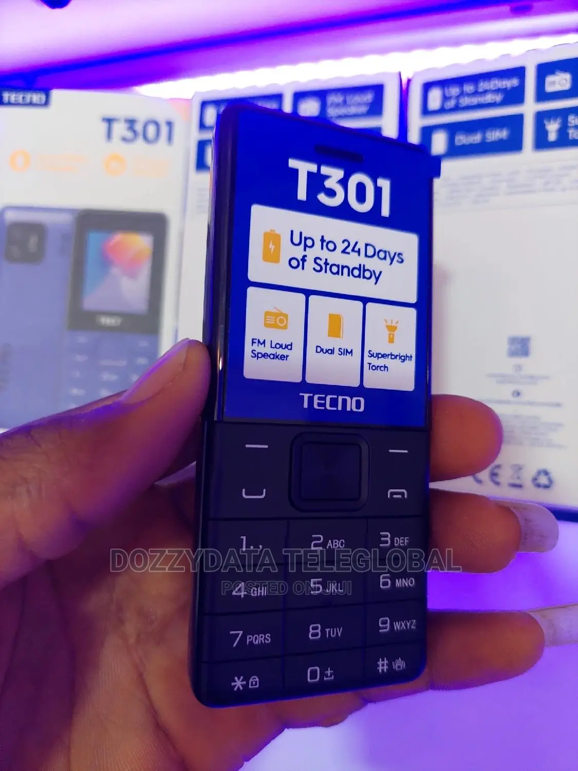 New Tecno T301 Blue