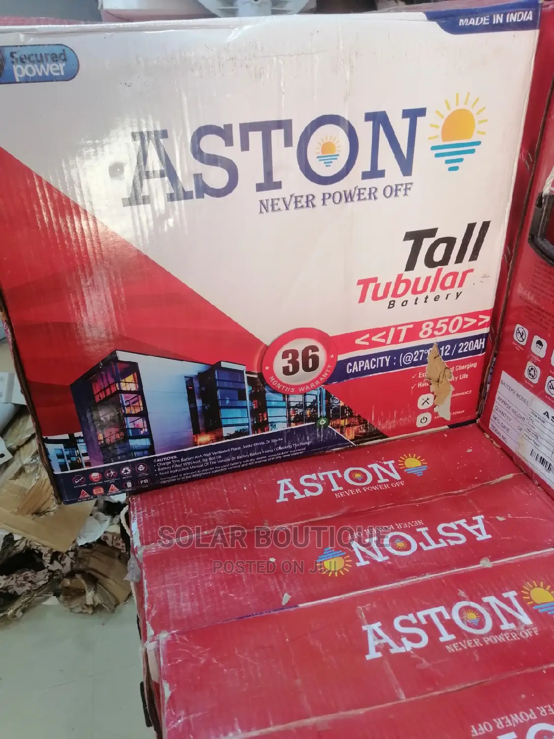220ah Aston Tubular Battery