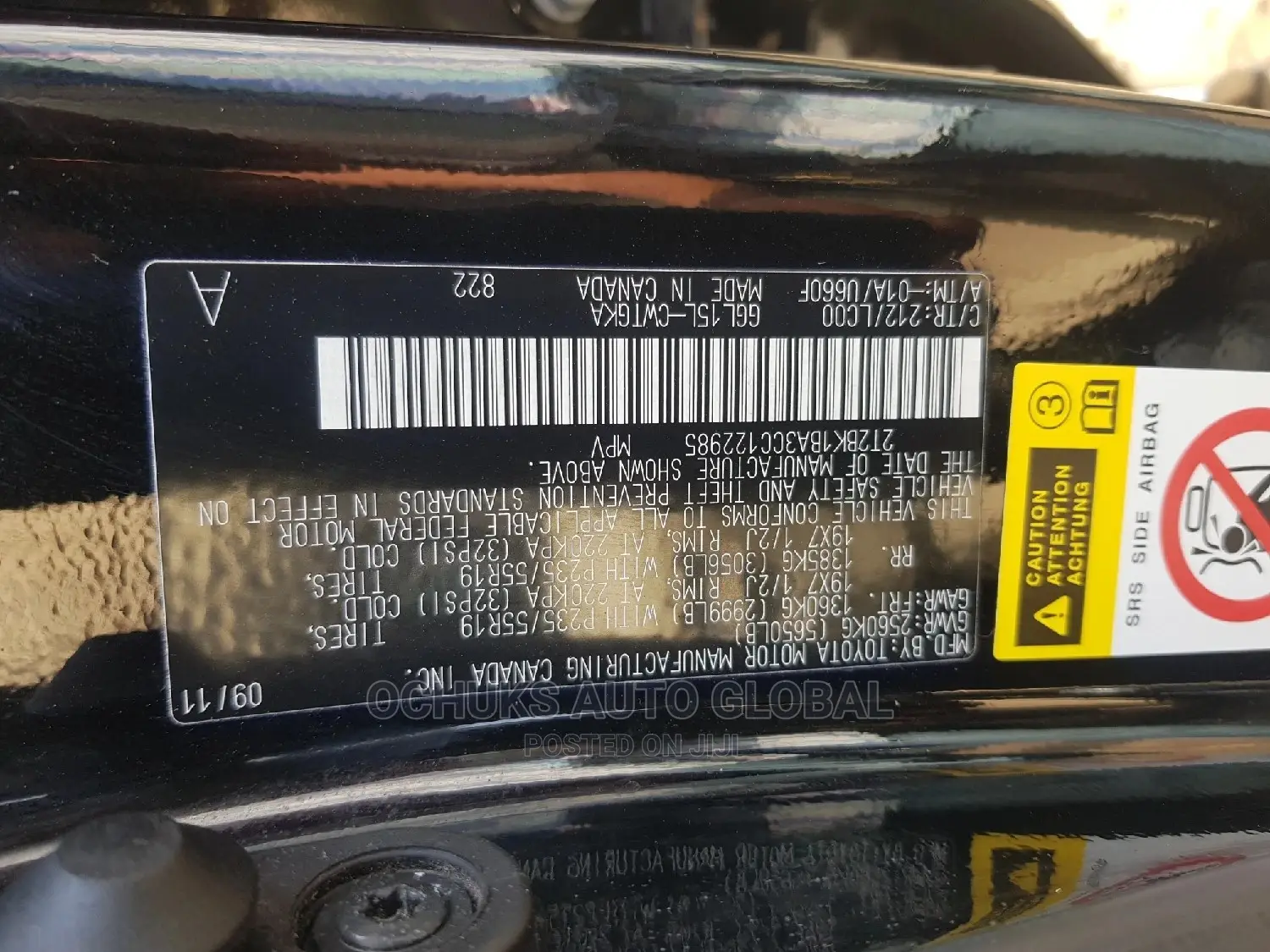 Lexus RX 350 2012 Black