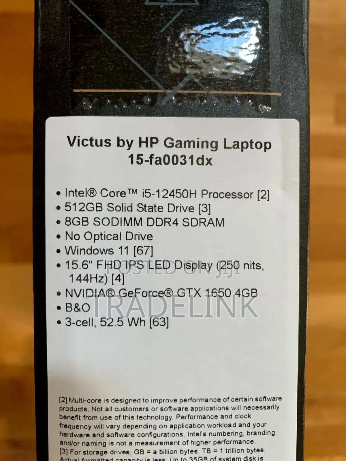 New Laptop HP Victus 16 8GB Intel Core i5 SSD 512GB