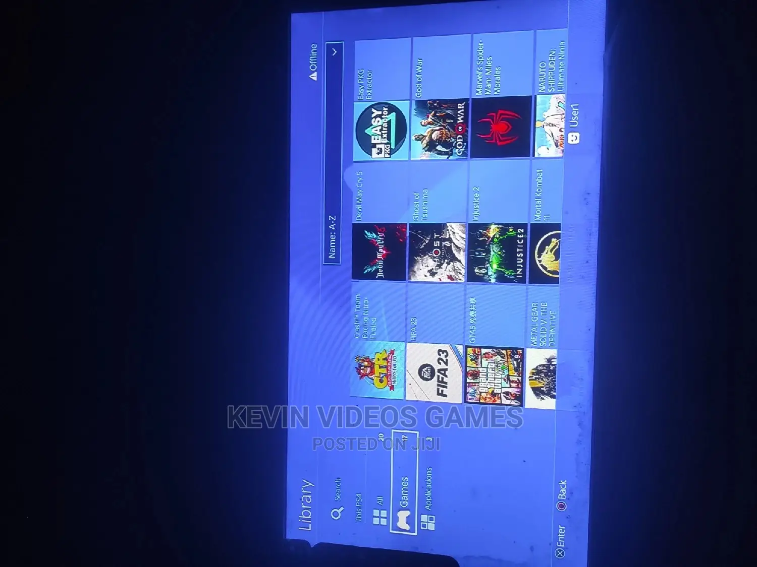 1tb Ps4 Slim Hacked/20 Latest Games Installed