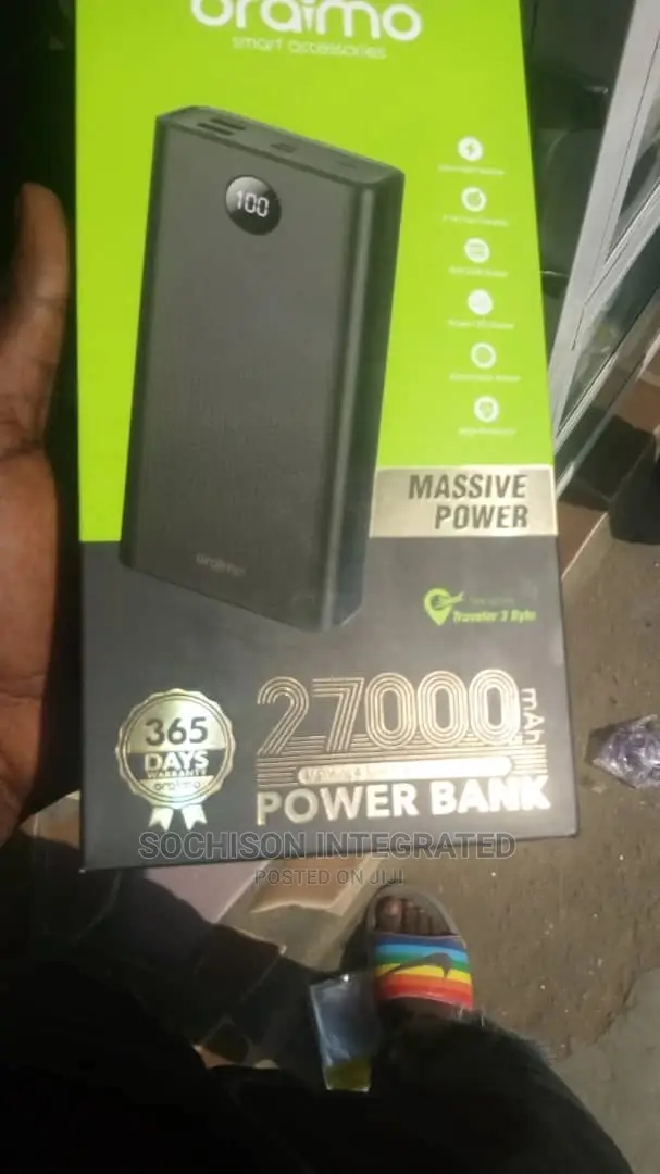 Oraimo 27,000 Mah Fast Charging Power Bank
