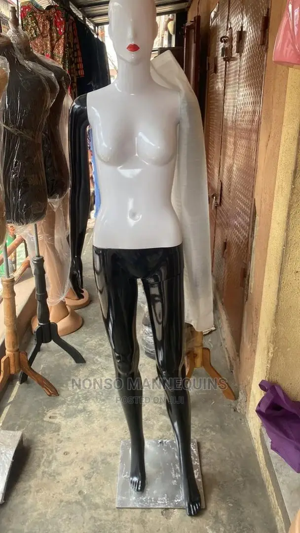 Size 8 Glossy White Black Female Mannequin