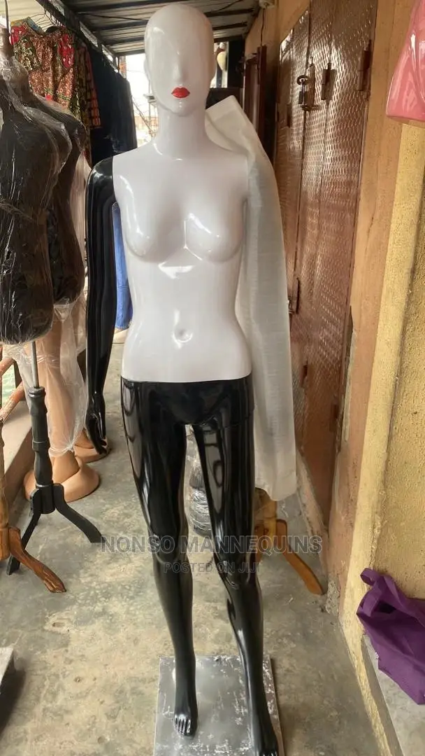 Size 8 Glossy White Black Female Mannequin