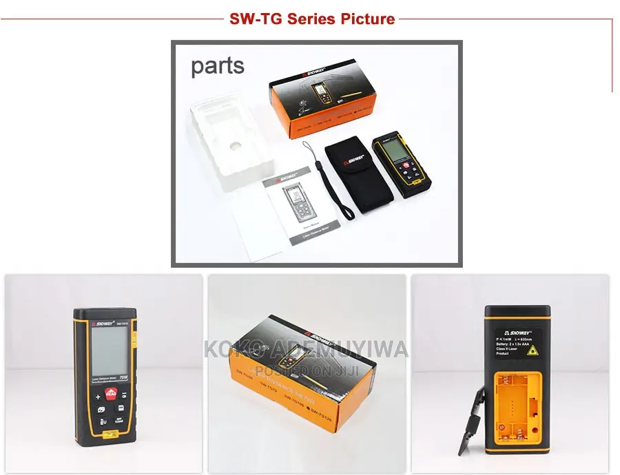 SNDWAY Laser Distance Rangefinder 100M Tape Meter