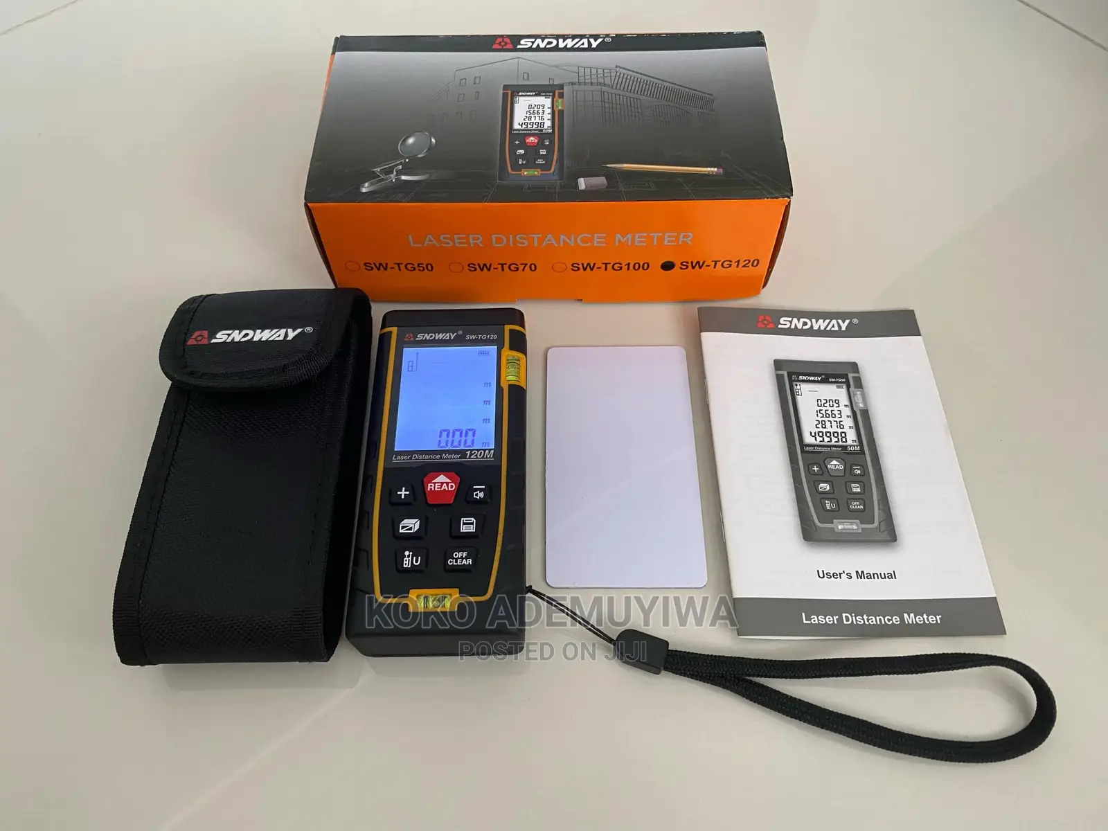SNDWAY Laser Distance Rangefinder 100M Tape Meter