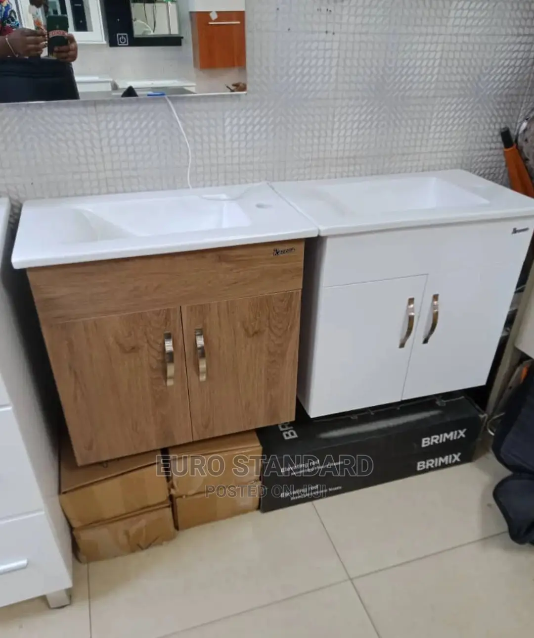 55cm Mini Hanging Cabinet Wash Hand Basin Set