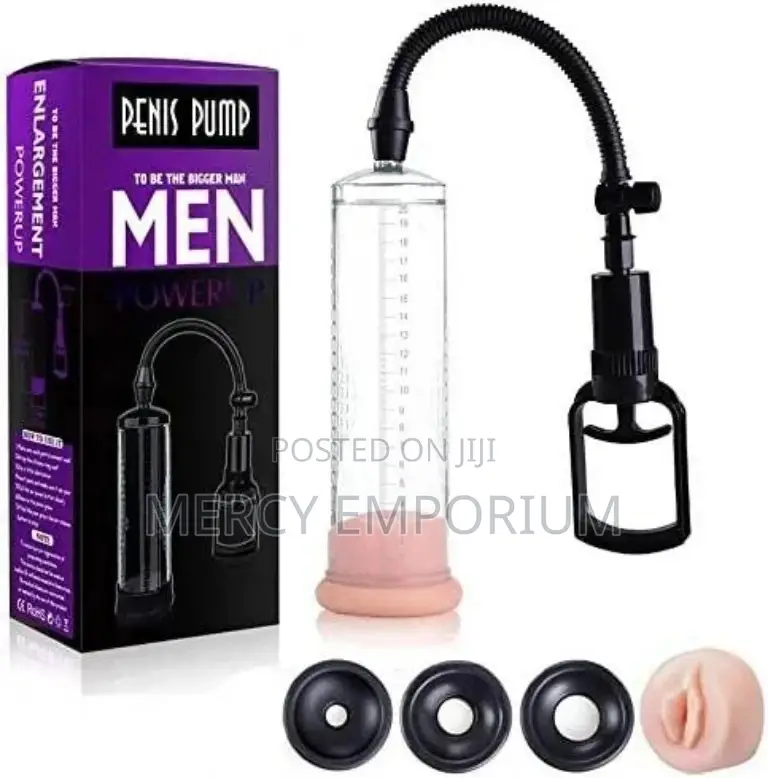 Trigger Penis Enlargement Pump + 3 Seal Realistic Flesh
