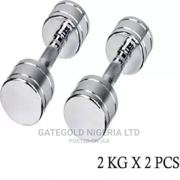 JDB03C-2 Pro Chrome Dumbbell in Pairs – 2KG (PAIR)
