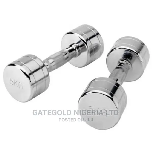 JDB03C-5 Pro Chrome Dumbbell in Pairs – 5KG (PAIR)