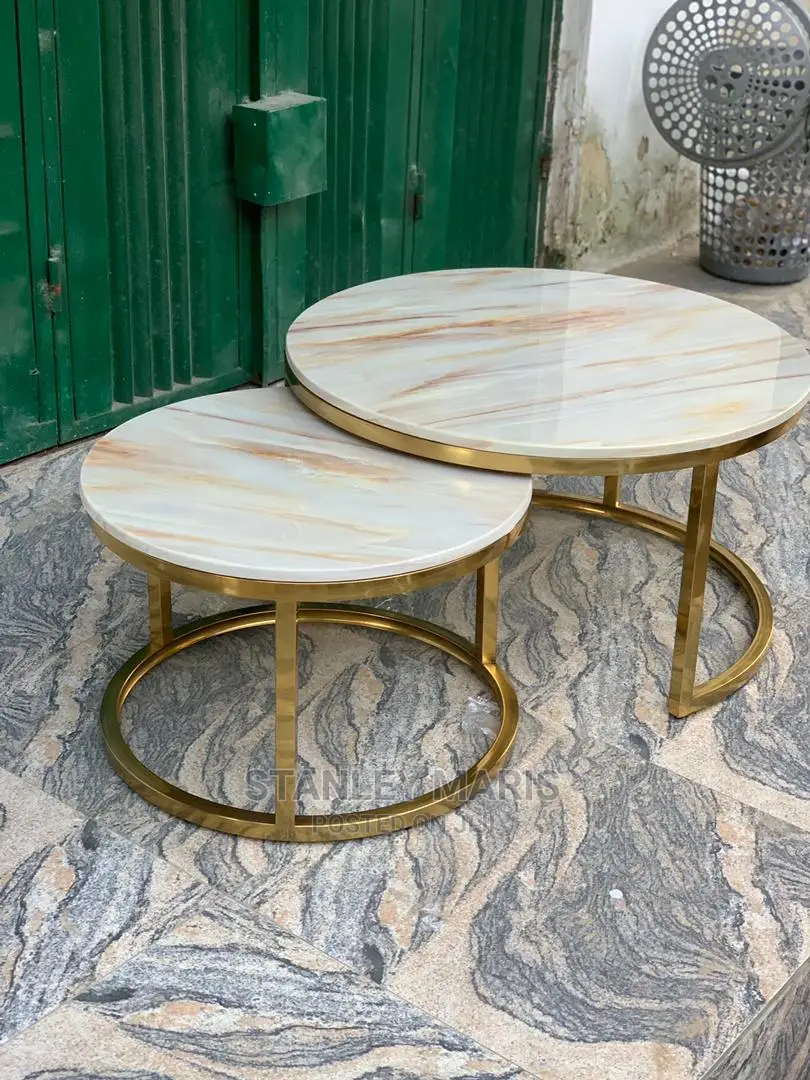 Adjustable Marble Center Table