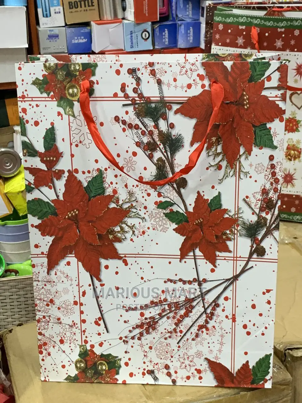 Christmas/New Year's Gift Carrier Bags - Dozen