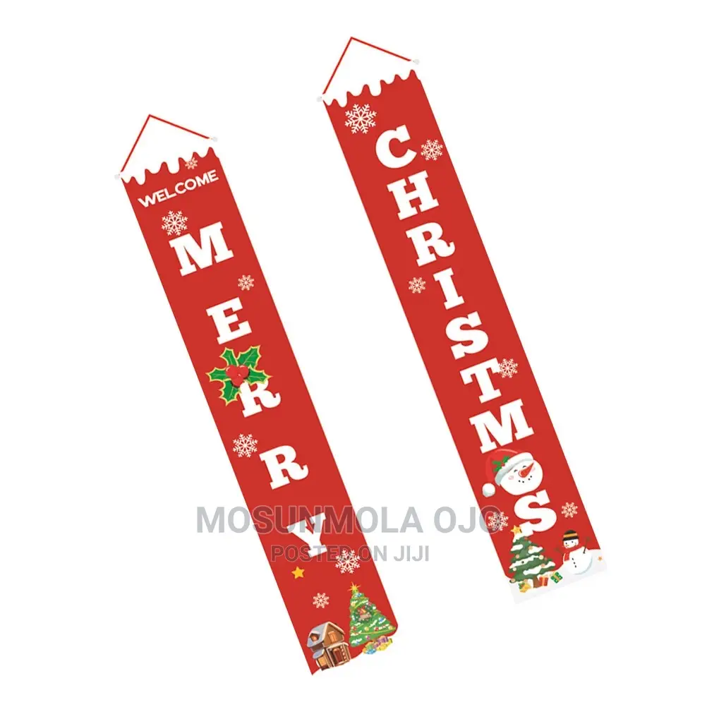 1 Pair of Christmas Decorative Banner