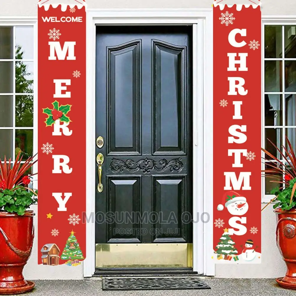 1 Pair of Christmas Decorative Banner