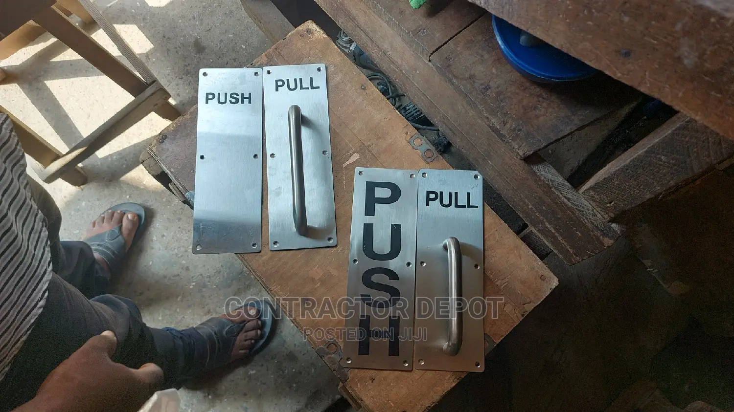 Stainless Steel Door Handle and Push Plate