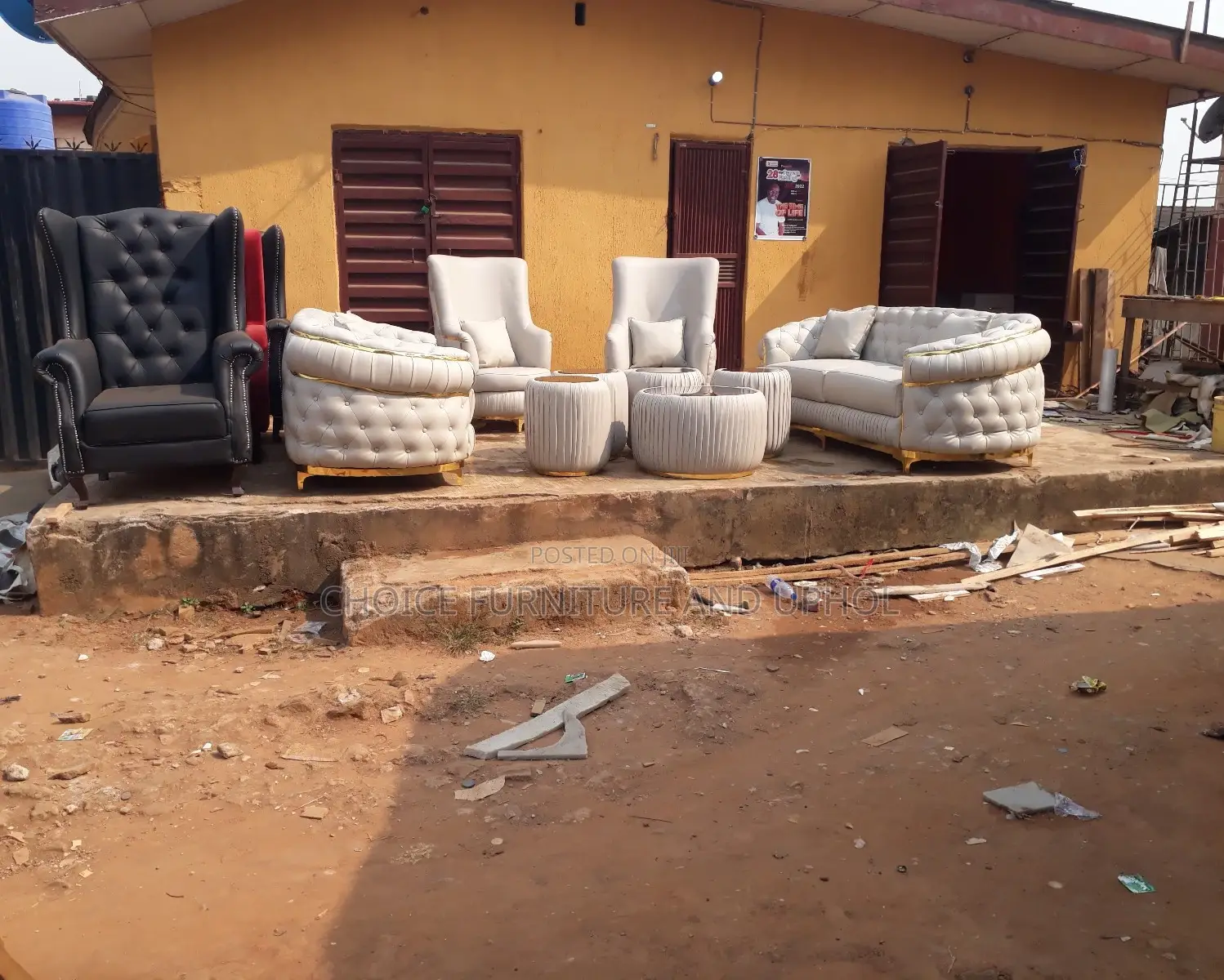 Sofa Set of Chair 8 Seater Plus Centre Table and Side Street