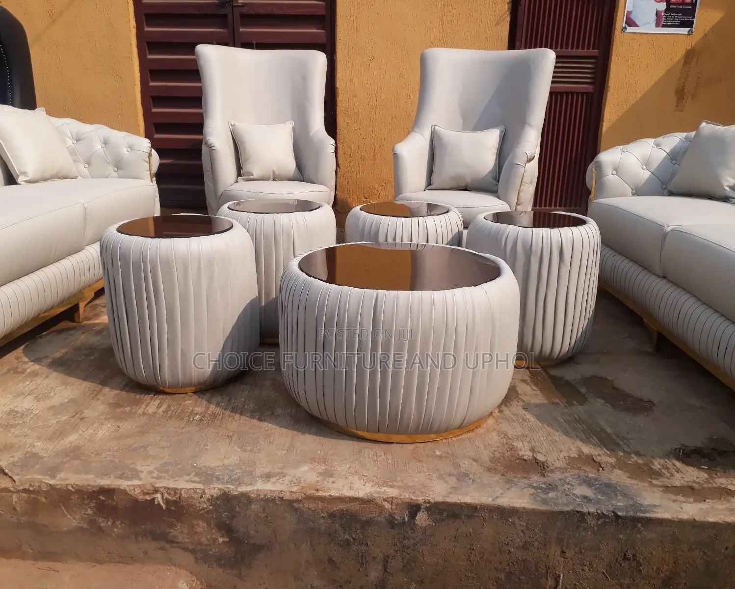 Sofa Set of Chair 8 Seater Plus Centre Table and Side Street