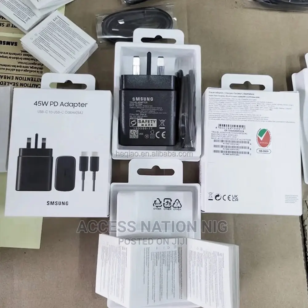 New 45W 3pin USB-C PD Charger With USB C for Galaxy S22