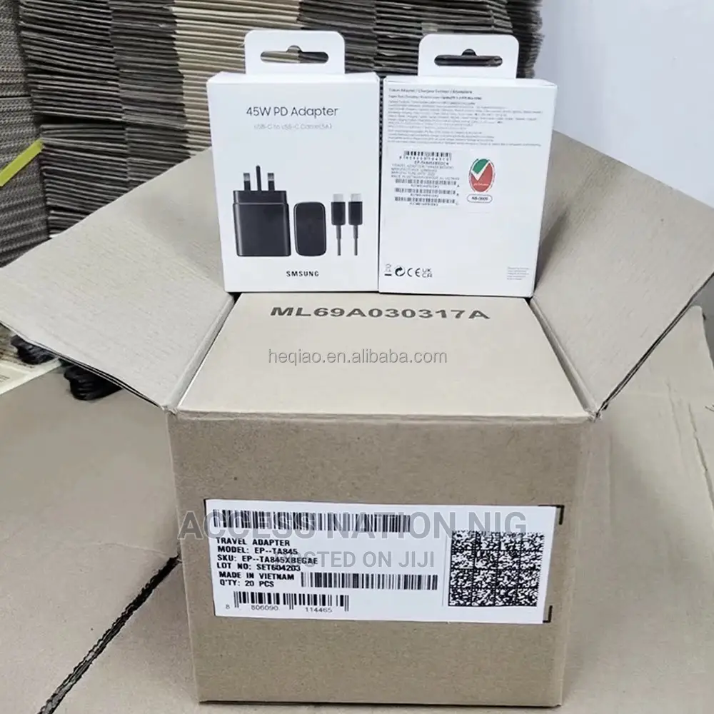 New 45W 3pin USB-C PD Charger With USB C for Galaxy S22