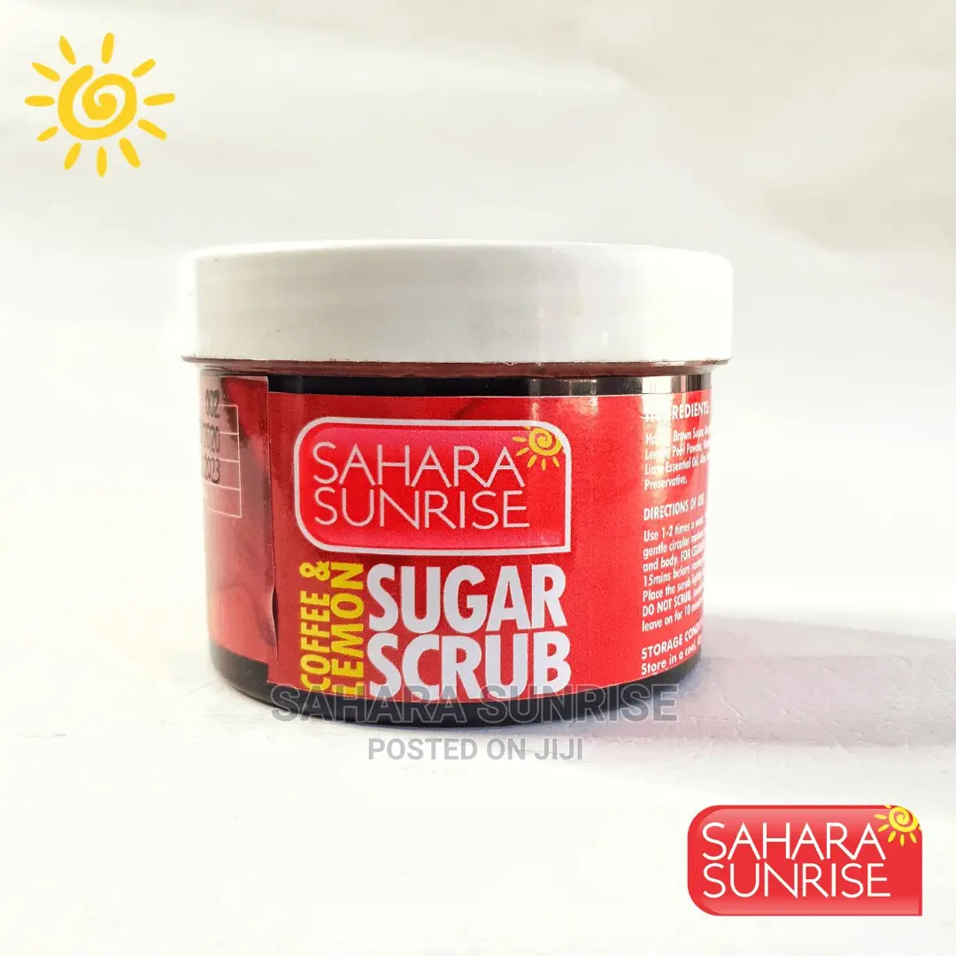 Coffee and Lemon Sugar Scrub, Natural Body Scrub