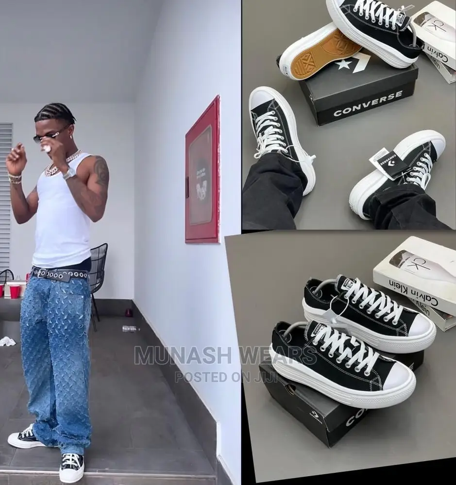 Original Black And White Converse Sneakers