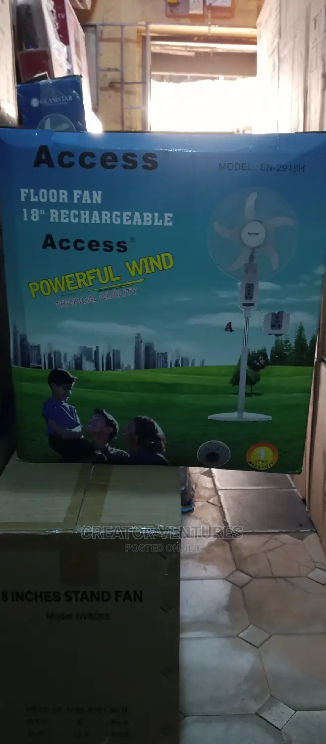 Access Rechargeable Fan, Fully Copper Coil, Anti-Rust Body