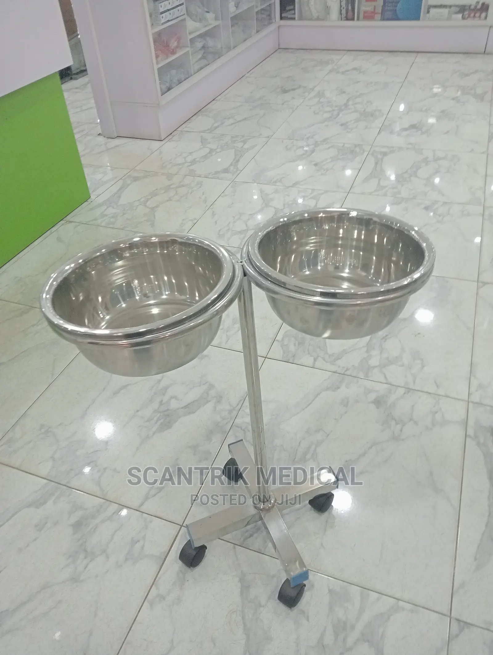 Stainless Steel Wash Basin Stand Double Bowl