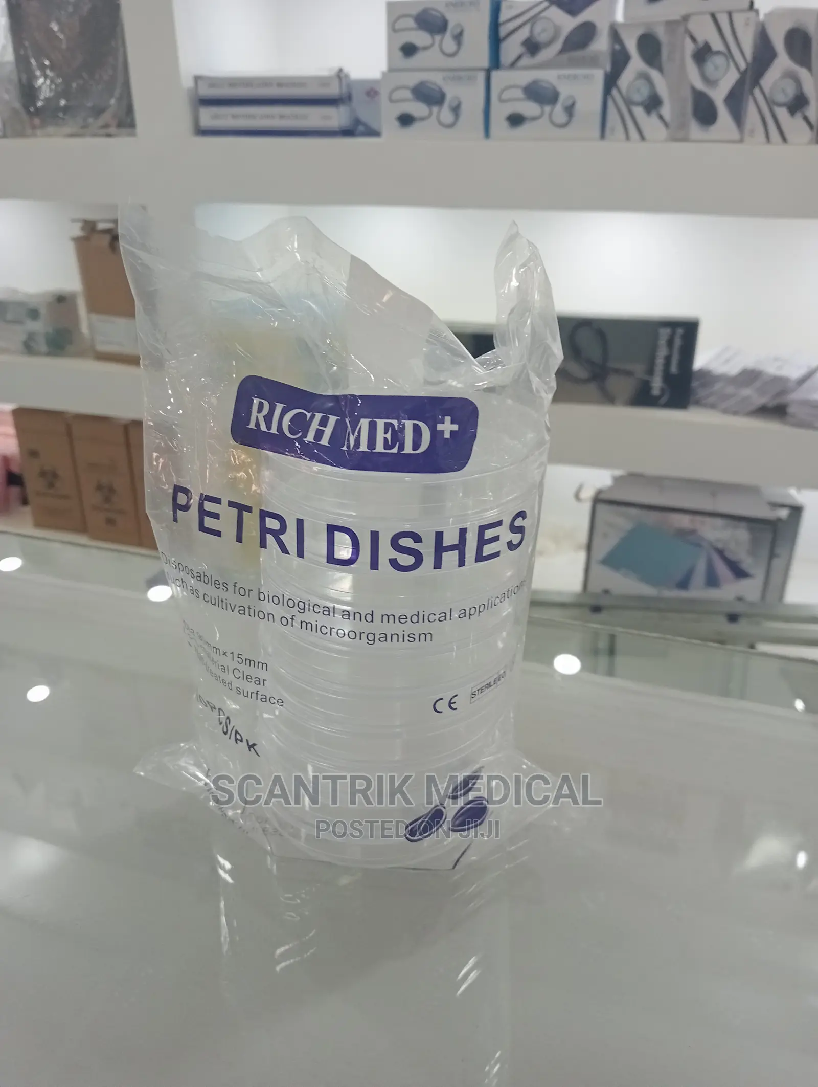 Medical Laboratory Plastic Petri Dish 90 X15mm, Sterile,