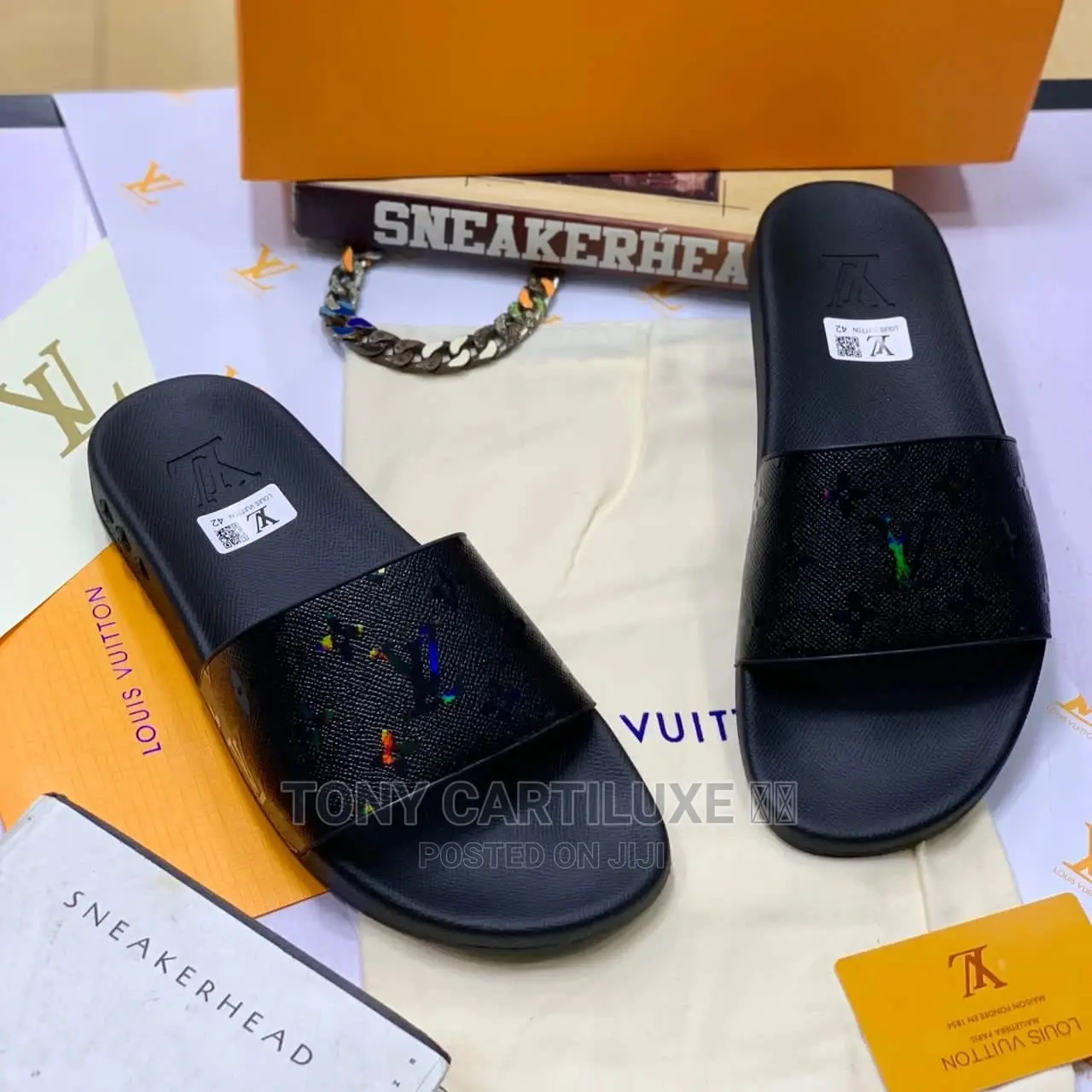 *Louis Vuitton Waterfront Monogram Slides