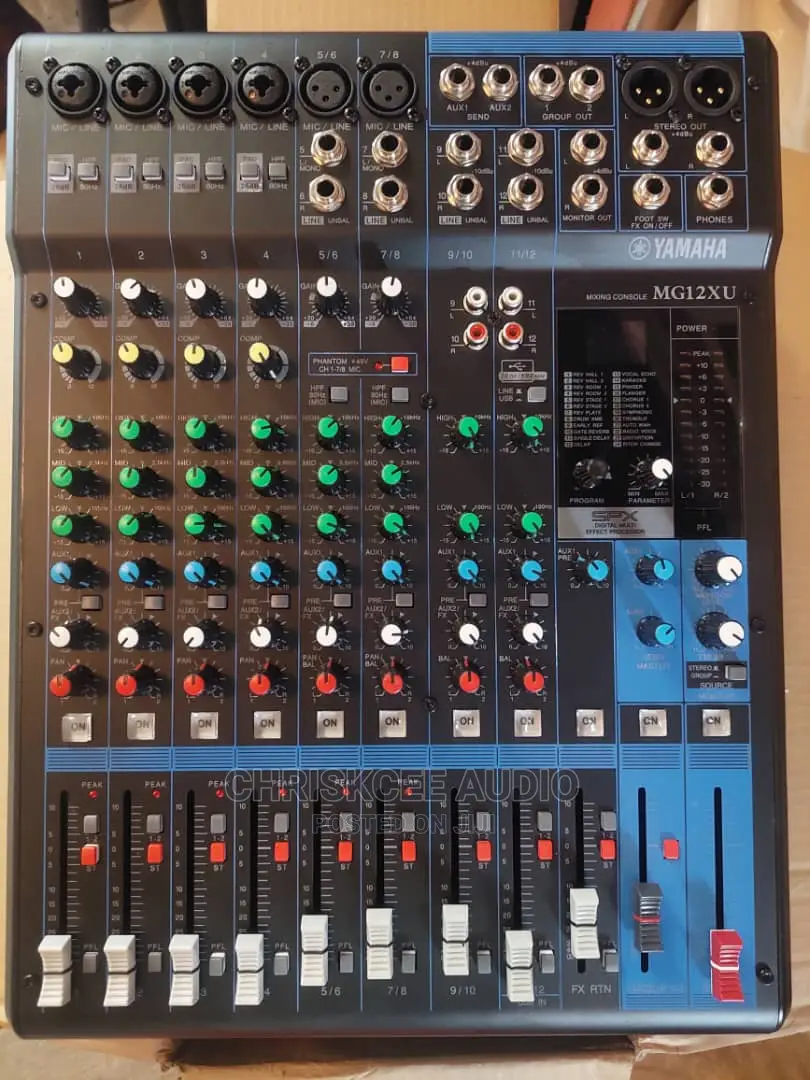 Yamaha Mg12xu 12 Inputs Console Mixer With Effects