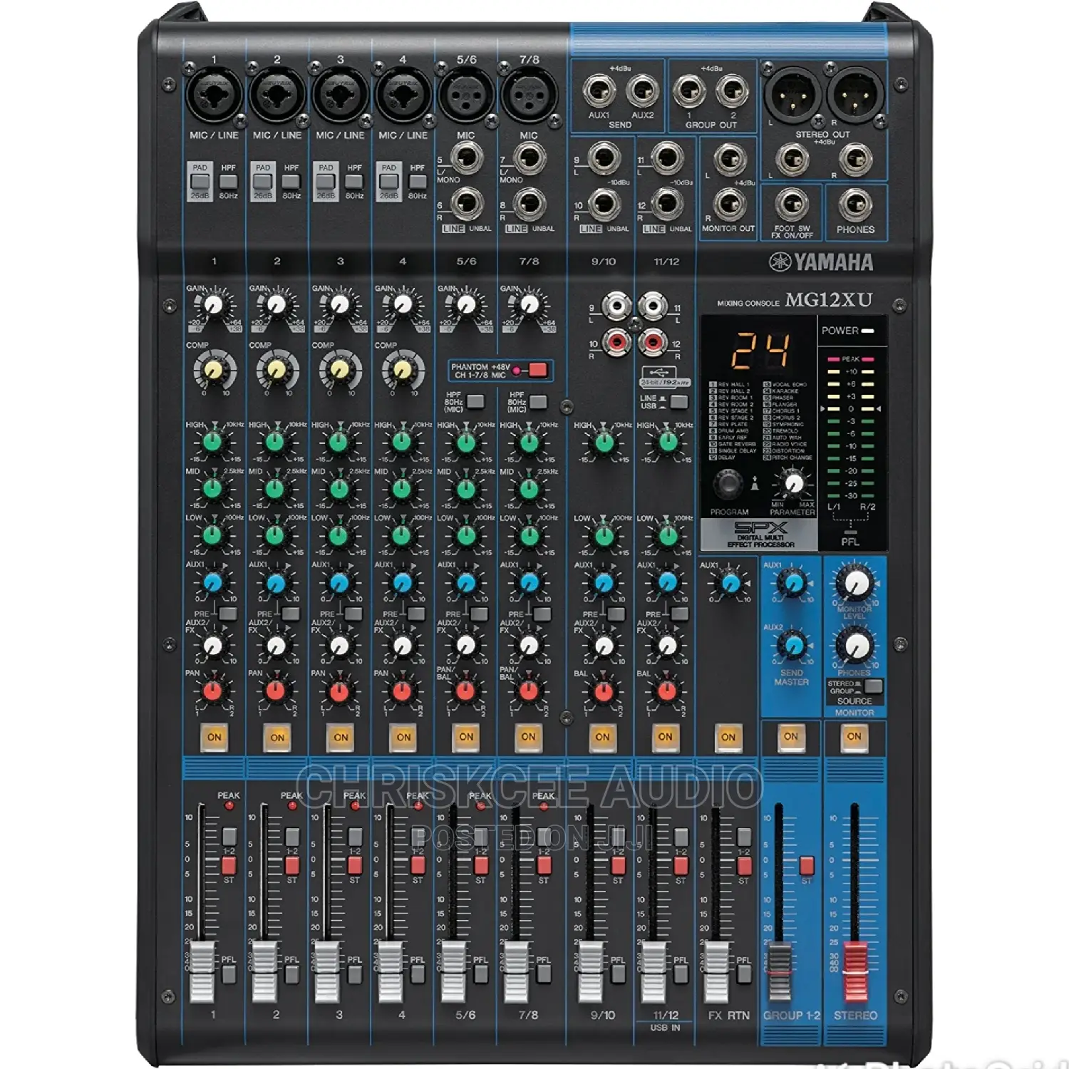 Yamaha Mg12xu 12 Inputs Console Mixer With Effects