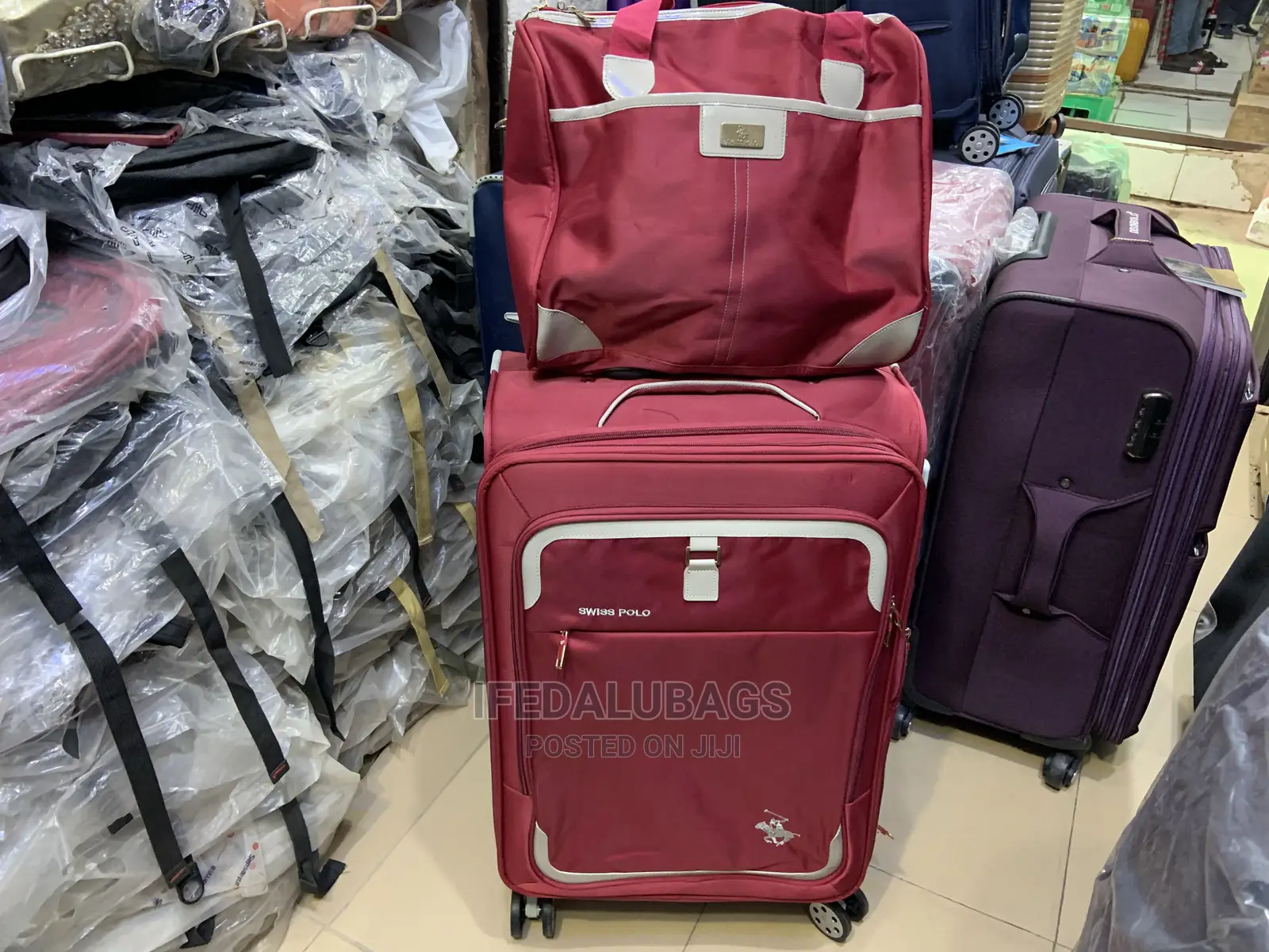 Medium Size Swiss Polo Traveling Luggage With Carry on Kit