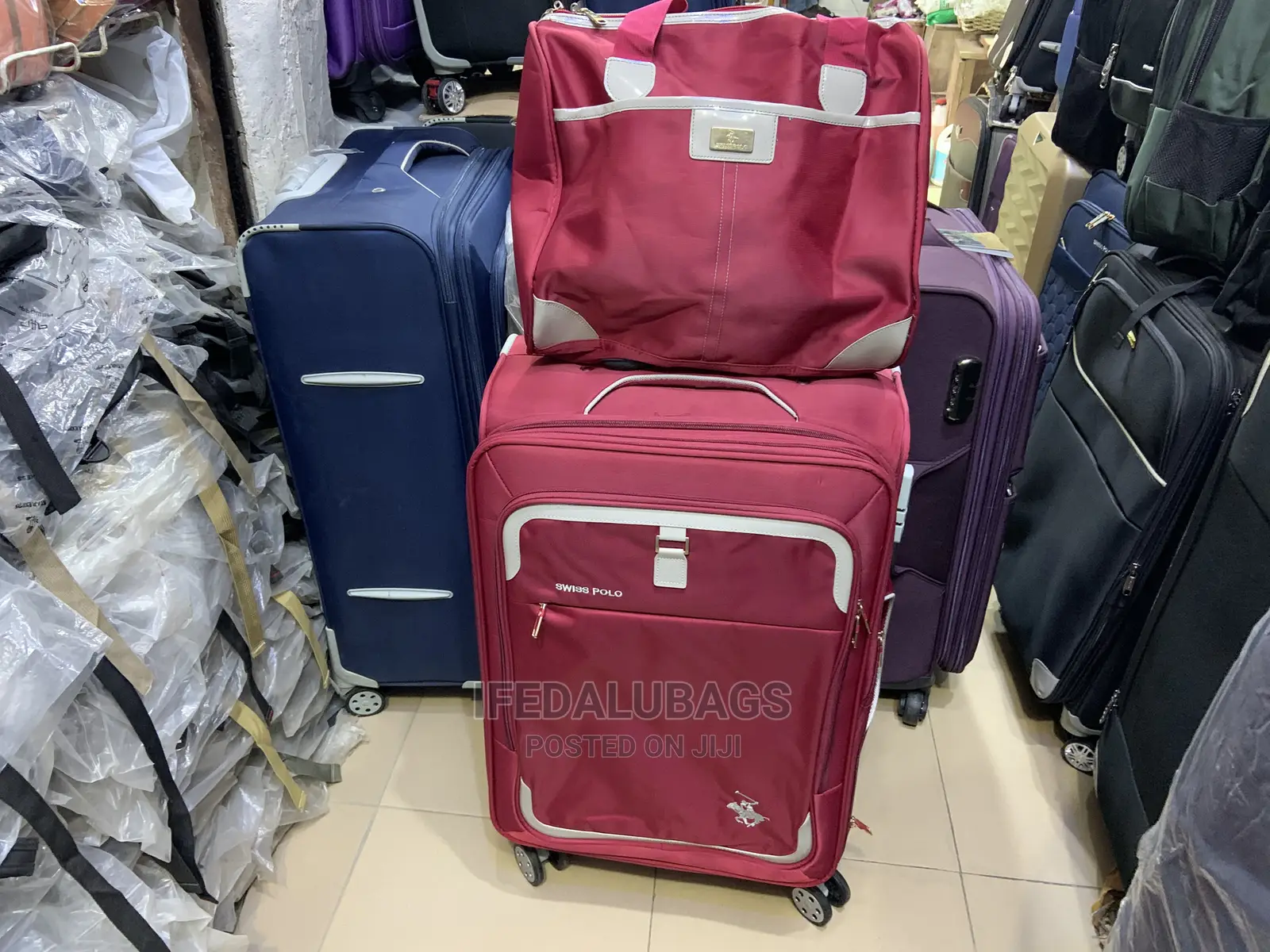 Medium Size Swiss Polo Traveling Luggage With Carry on Kit
