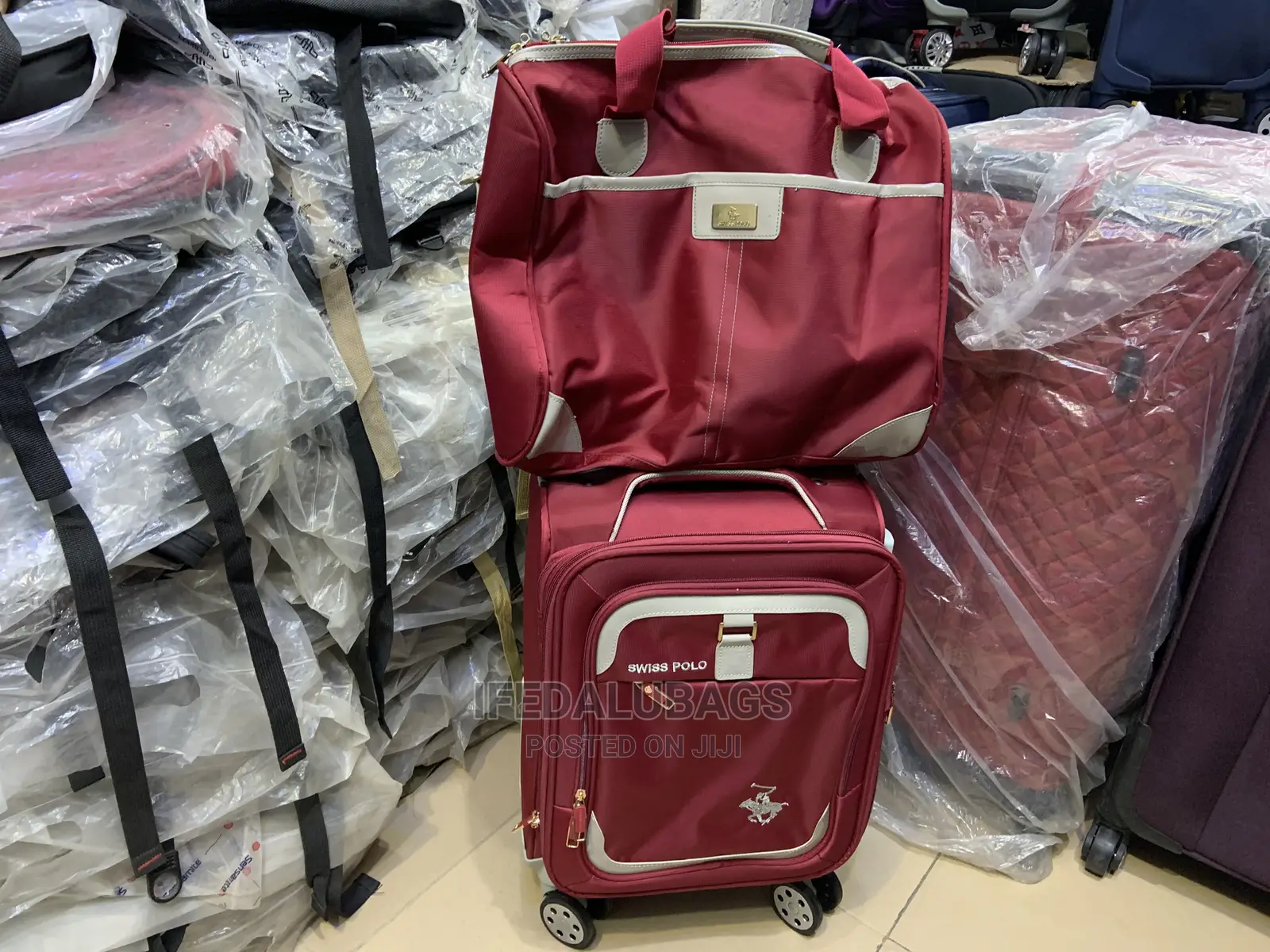 Mini Size Swiss Polo Traveling Luggage With Carry on Kit