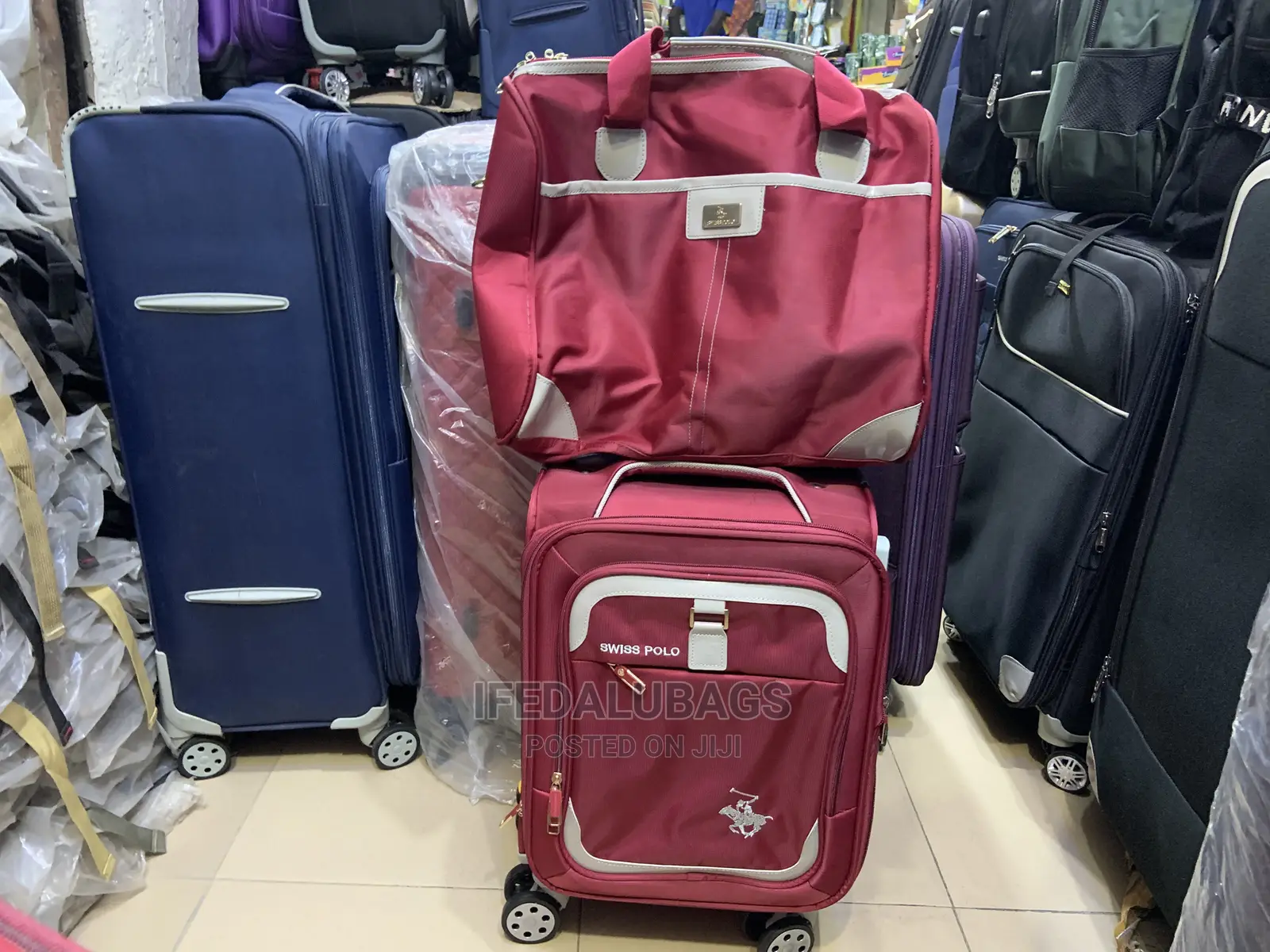 Mini Size Swiss Polo Traveling Luggage With Carry on Kit