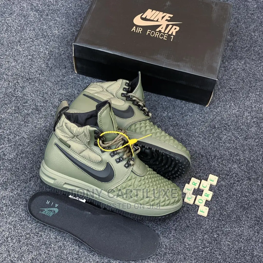 Nike Lunar Air Force 1 Duckboot Black High Top