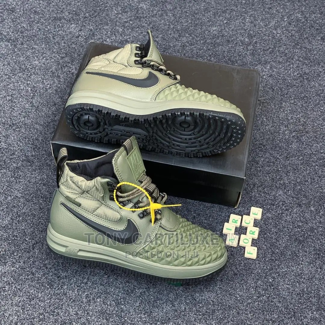 Nike Lunar Air Force 1 Duckboot Black High Top