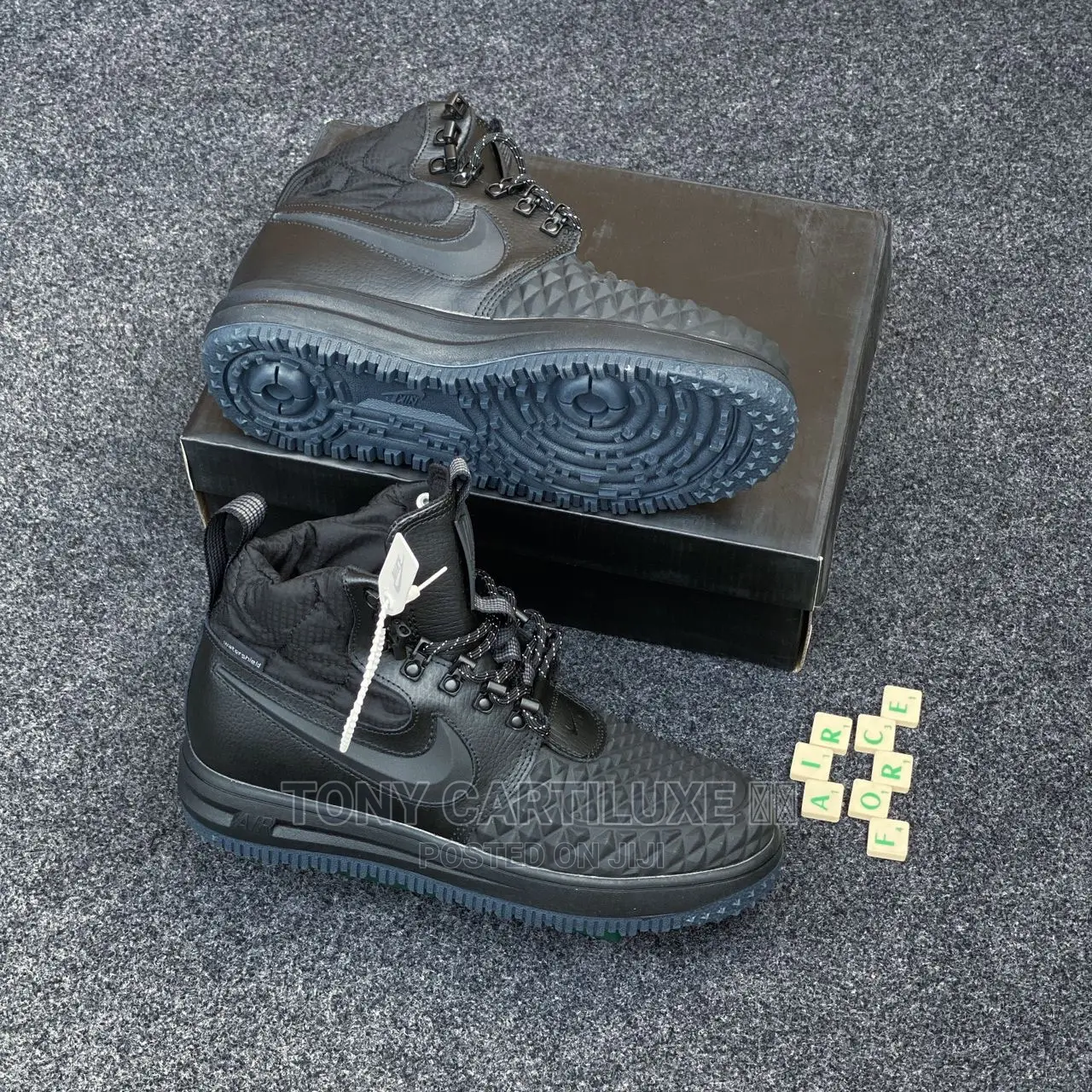 Nike Lunar Air Force 1 Duckboot Black High Top