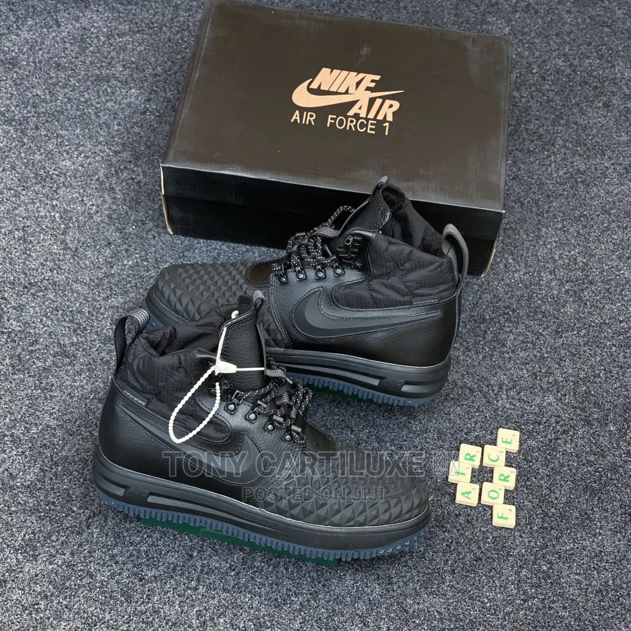 Nike Lunar Air Force 1 Duckboot Black High Top