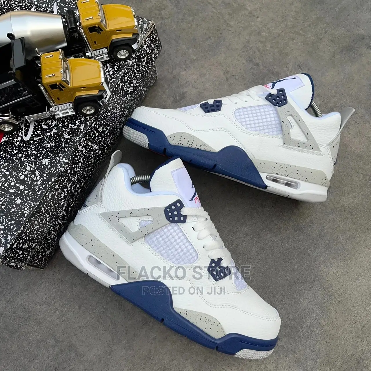 Original Air Jordan 4 Retro GS Midnight Navy Sneakers