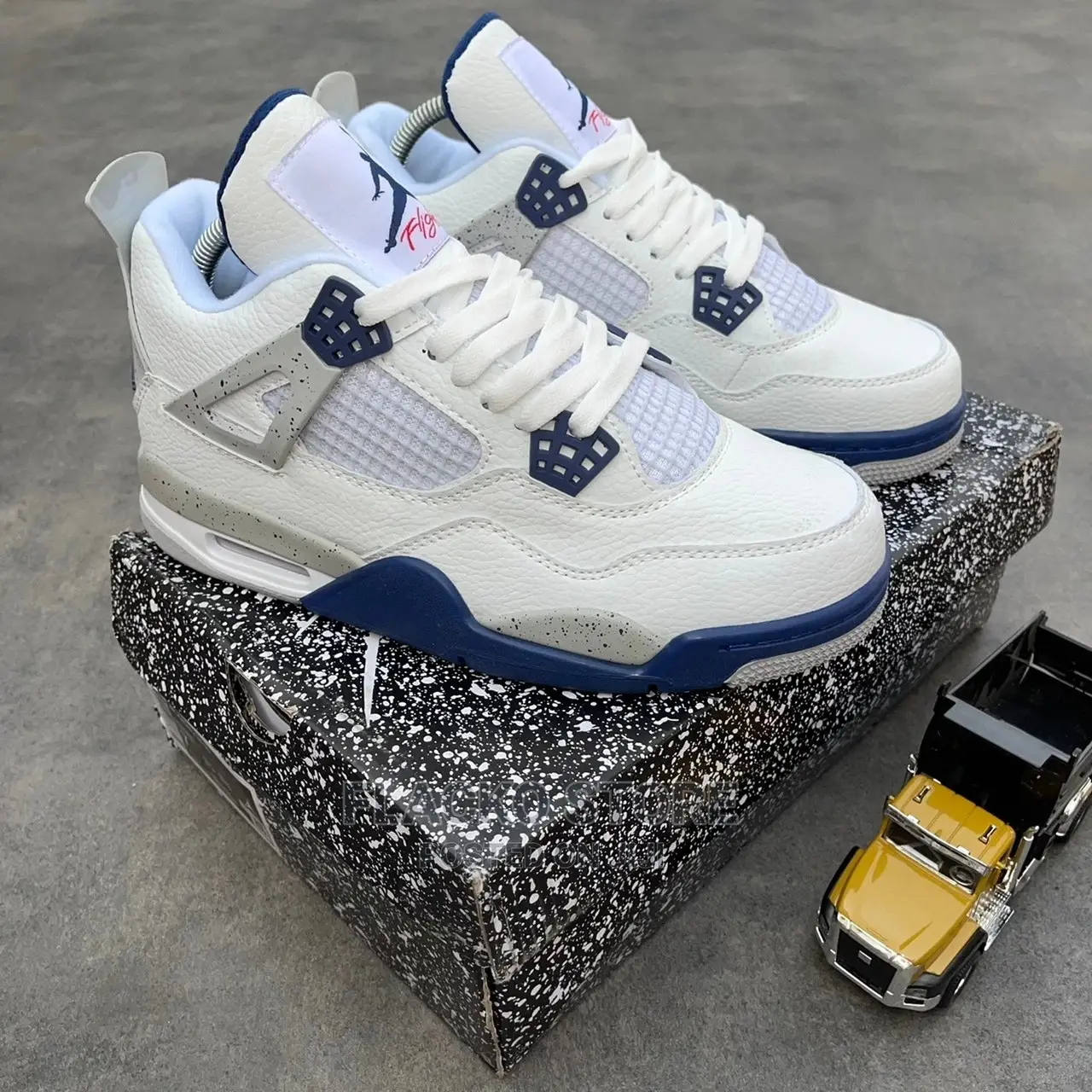 Original Air Jordan 4 Retro GS Midnight Navy Sneakers