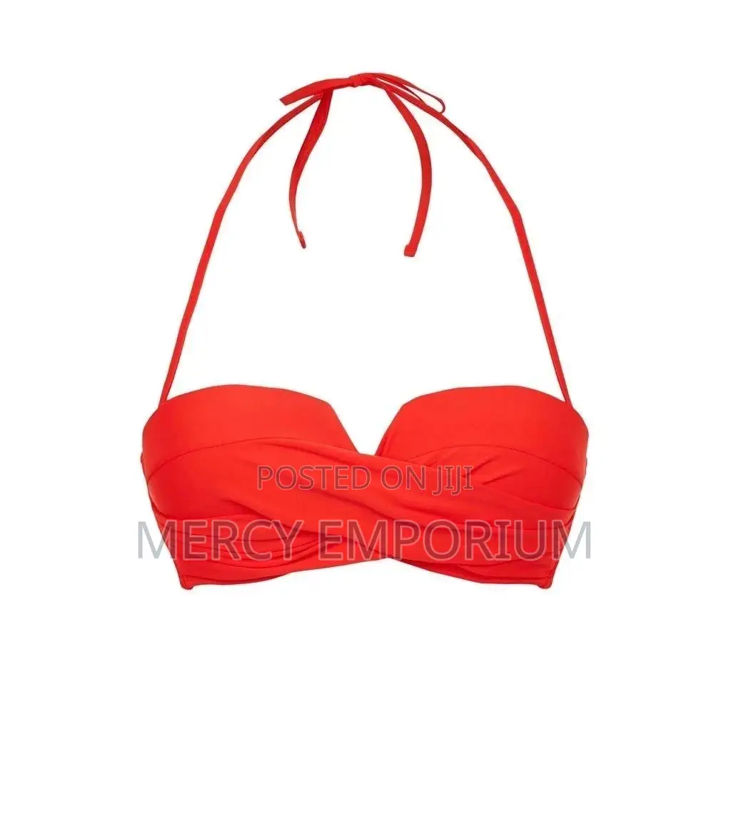 Red Two Pieces Set Bikini. Swimsuit Swimwear Beachwear