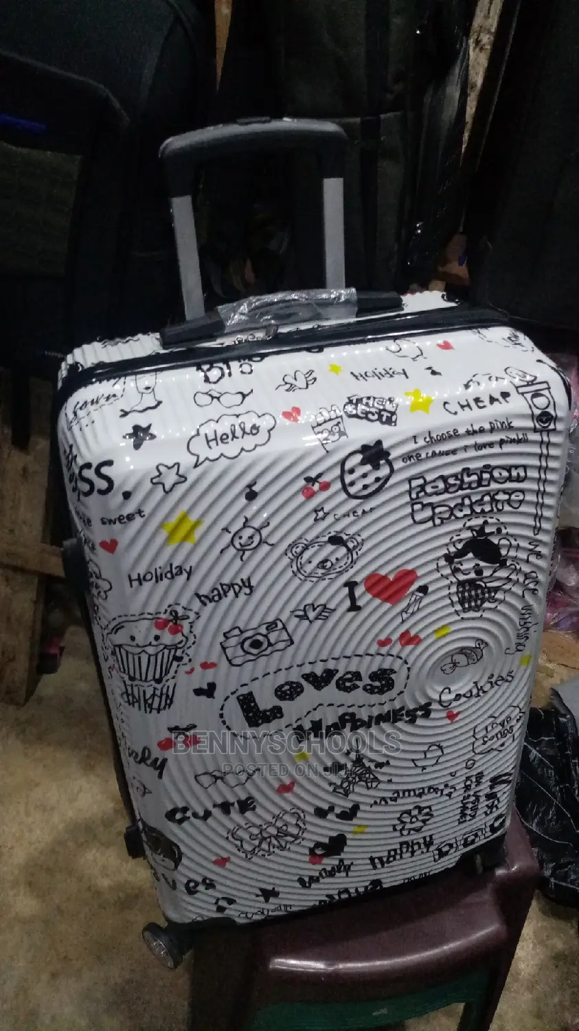 Big Colorful Rubber Plastic Traveling Luggage Box