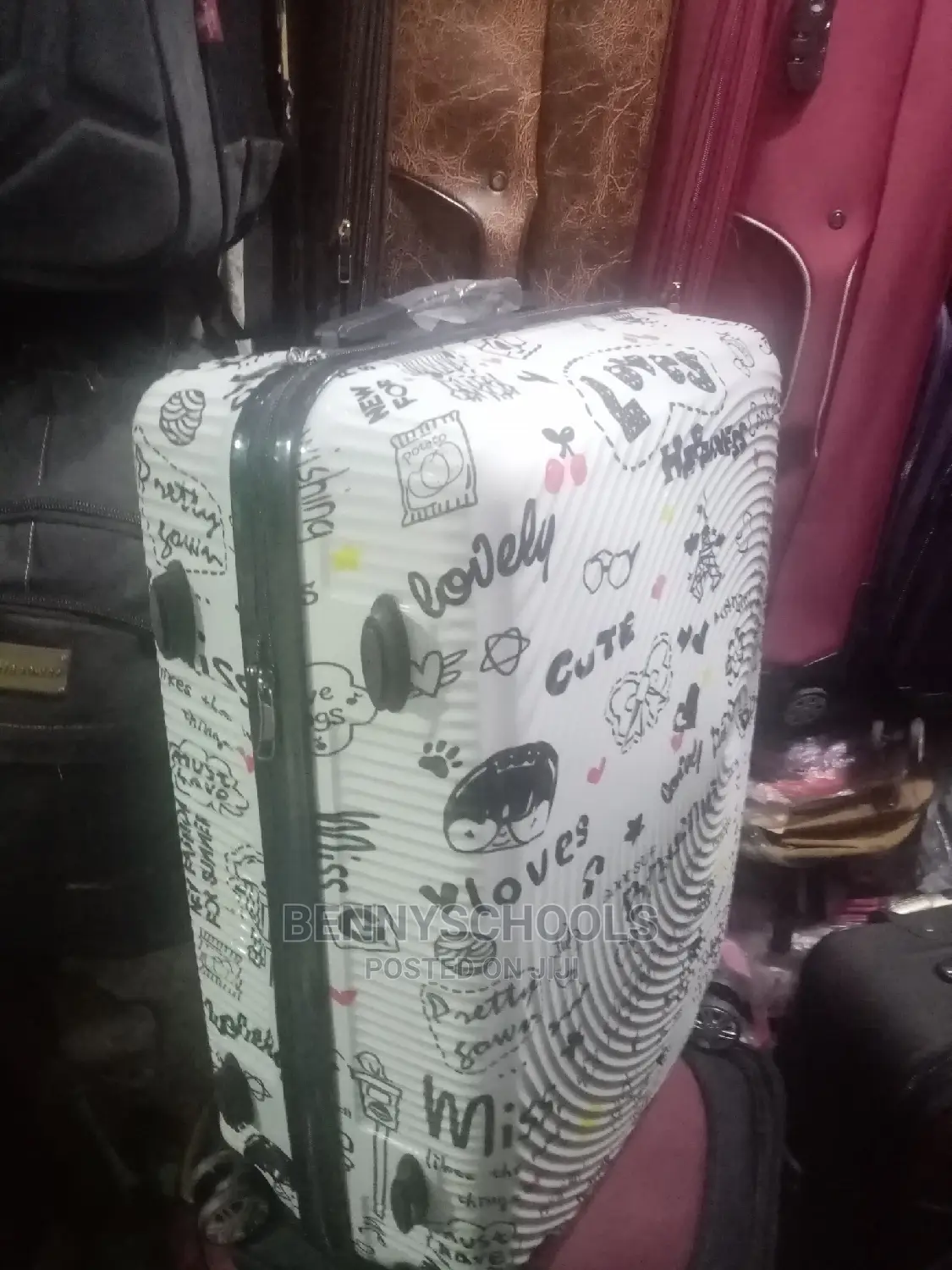 Big Colorful Rubber Plastic Traveling Luggage Box