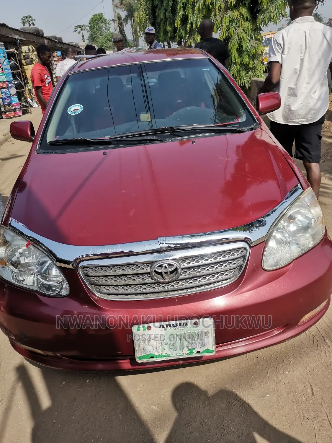 Silver Bonnet Chorme for Toyota Corolla