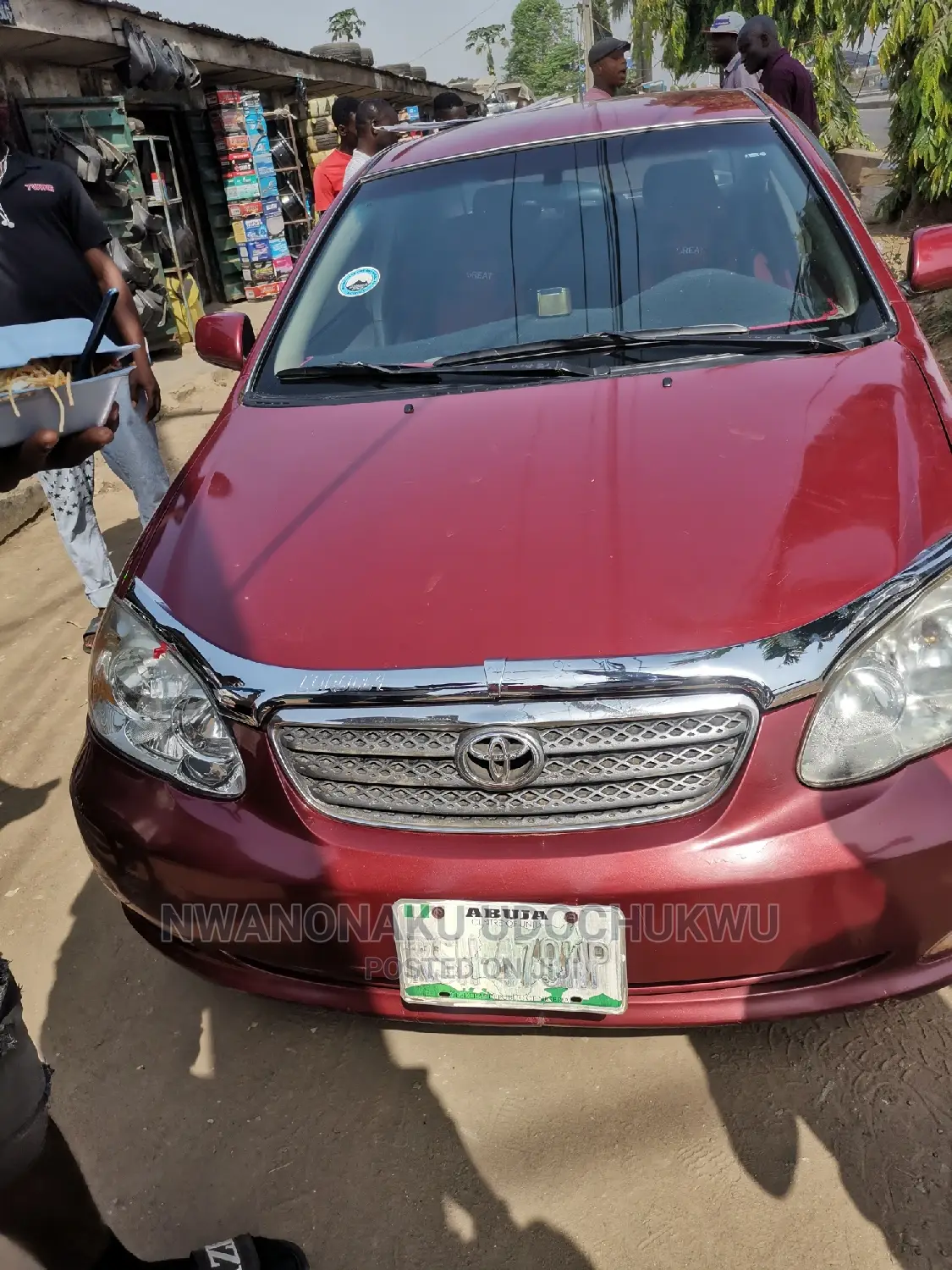 Silver Bonnet Chorme for Toyota Corolla