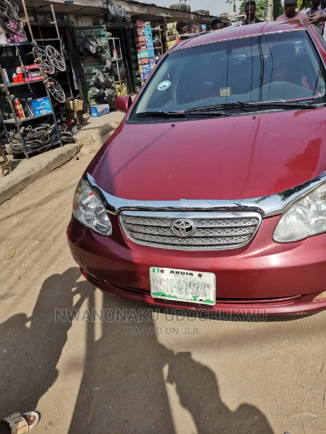 Silver Bonnet Chorme for Toyota Corolla