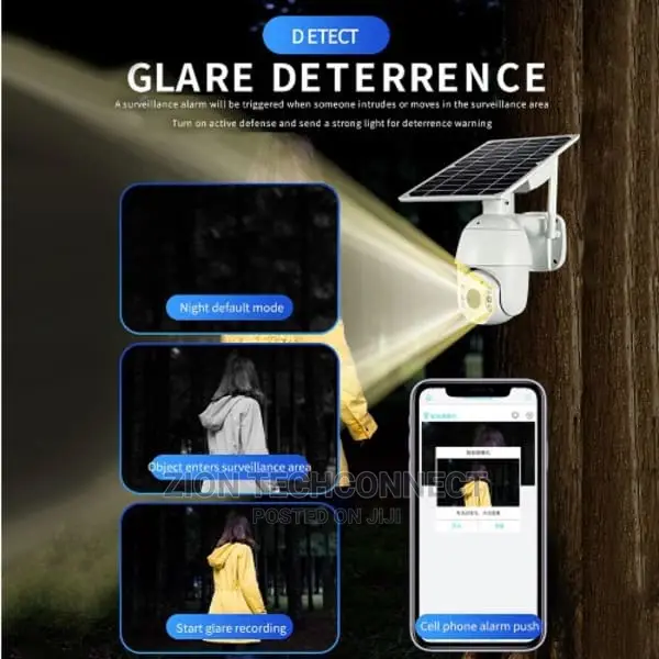 Solar Ptz Camera 360 Degree Rotation 4G Sim And Memory Card