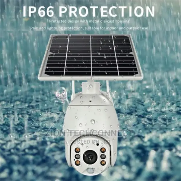 Solar Ptz Camera 360 Degree Rotation 4G Sim And Memory Card